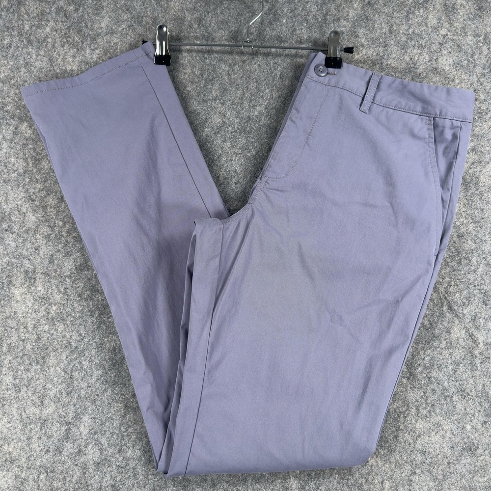 Johnnie-O Pants Mens 33x33 (Tag 33x34) Gray Prep-Formance Chino Stretch‎